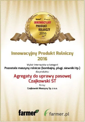 Wyróżnienie Innowacyjny Produkt Rolniczy 2016