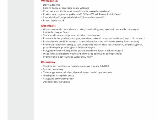 SPECJALISTA DS. MARKETINGU