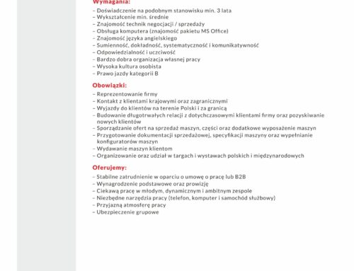 PRZEDSTAWICIEL HANDLOWY