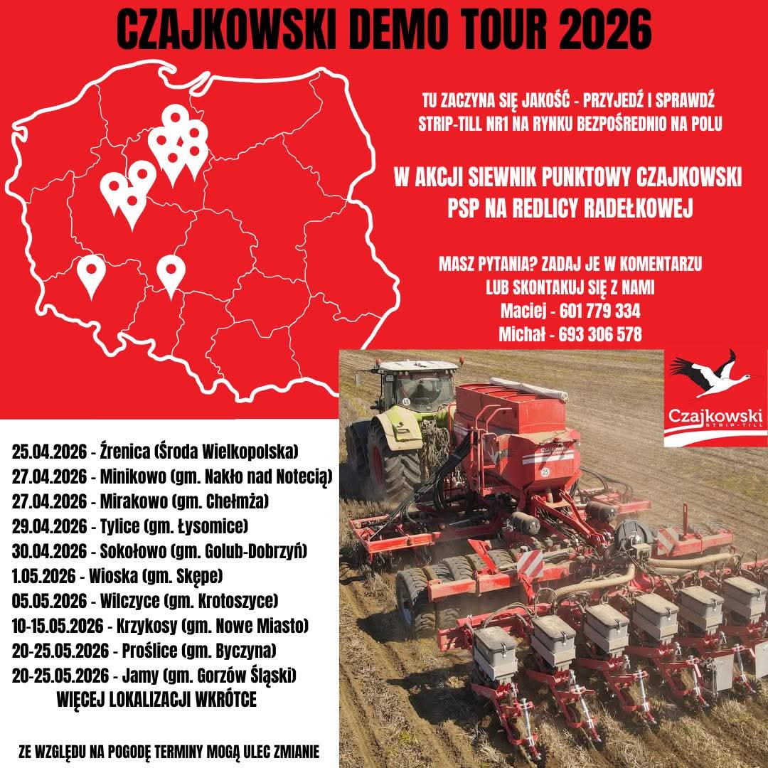 FB_IMG_1777439691113 Czajkowski demo tour 2026 terminy i lokalizacje